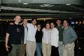 James, Andy, Patrick, Liz, Laura, Jenni, Robbie and Andrew at the airport